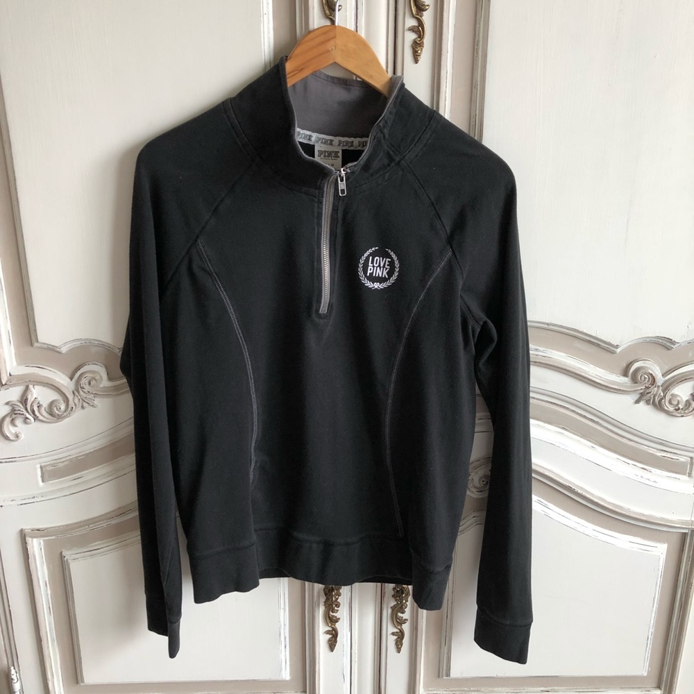 VS PINK quarter zip pullover